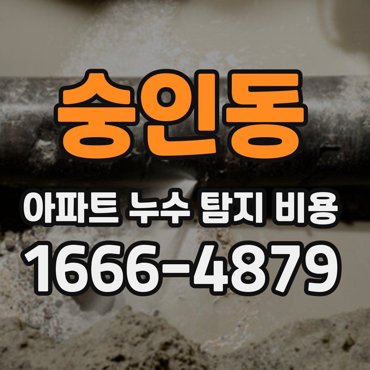 숭인동 아파트 누수 탐지 비용