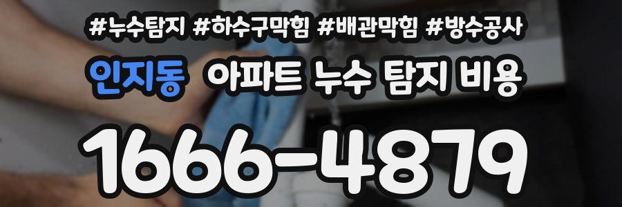 인지동 아파트 누수 탐지 비용