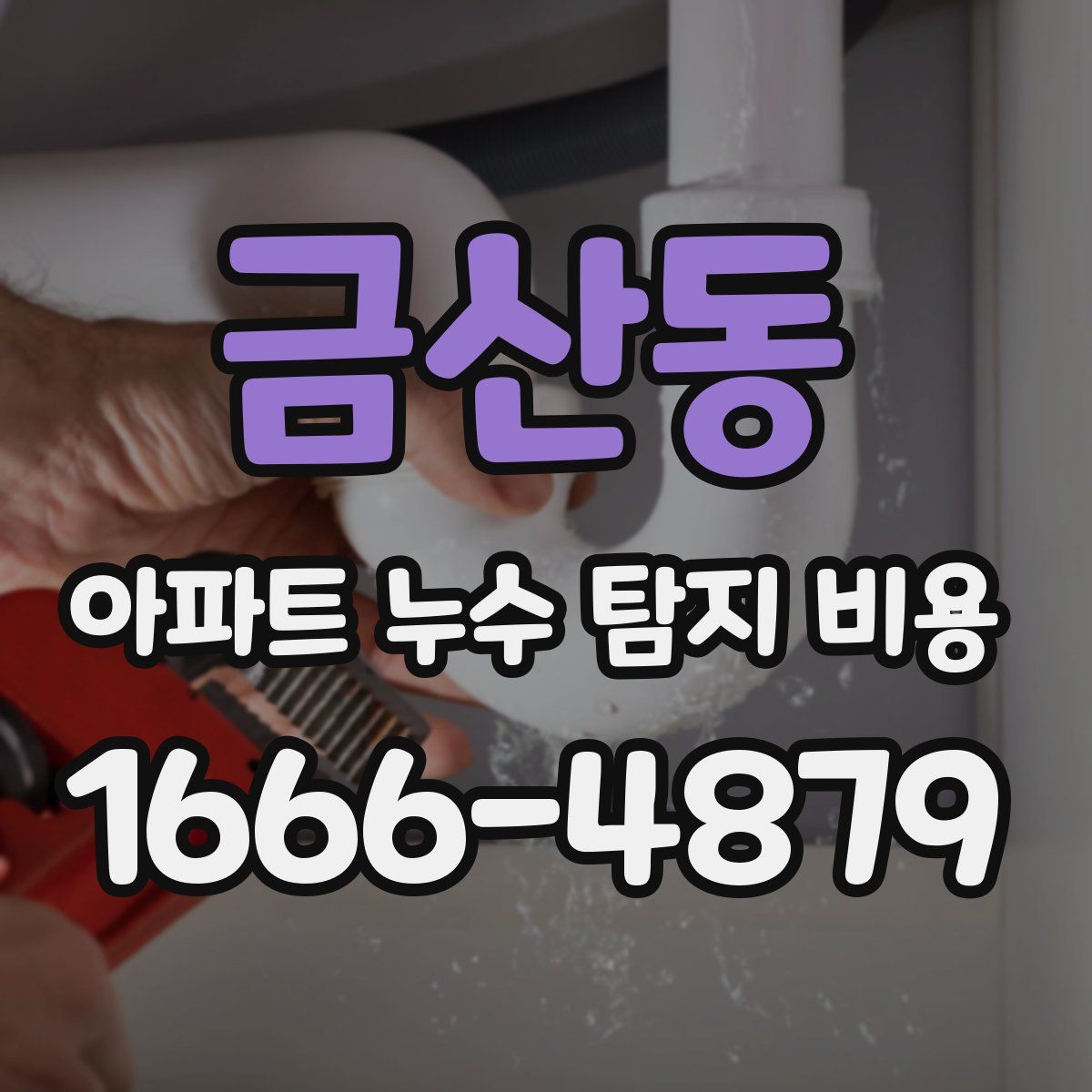 금산동 아파트 누수 탐지 비용