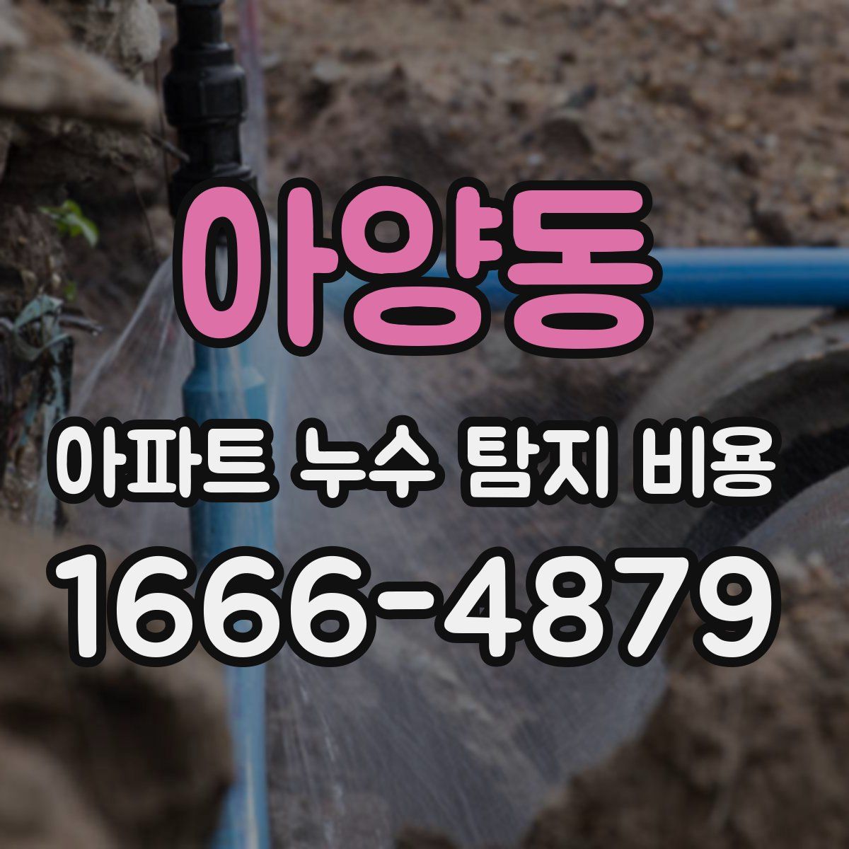 아양동 아파트 누수 탐지 비용