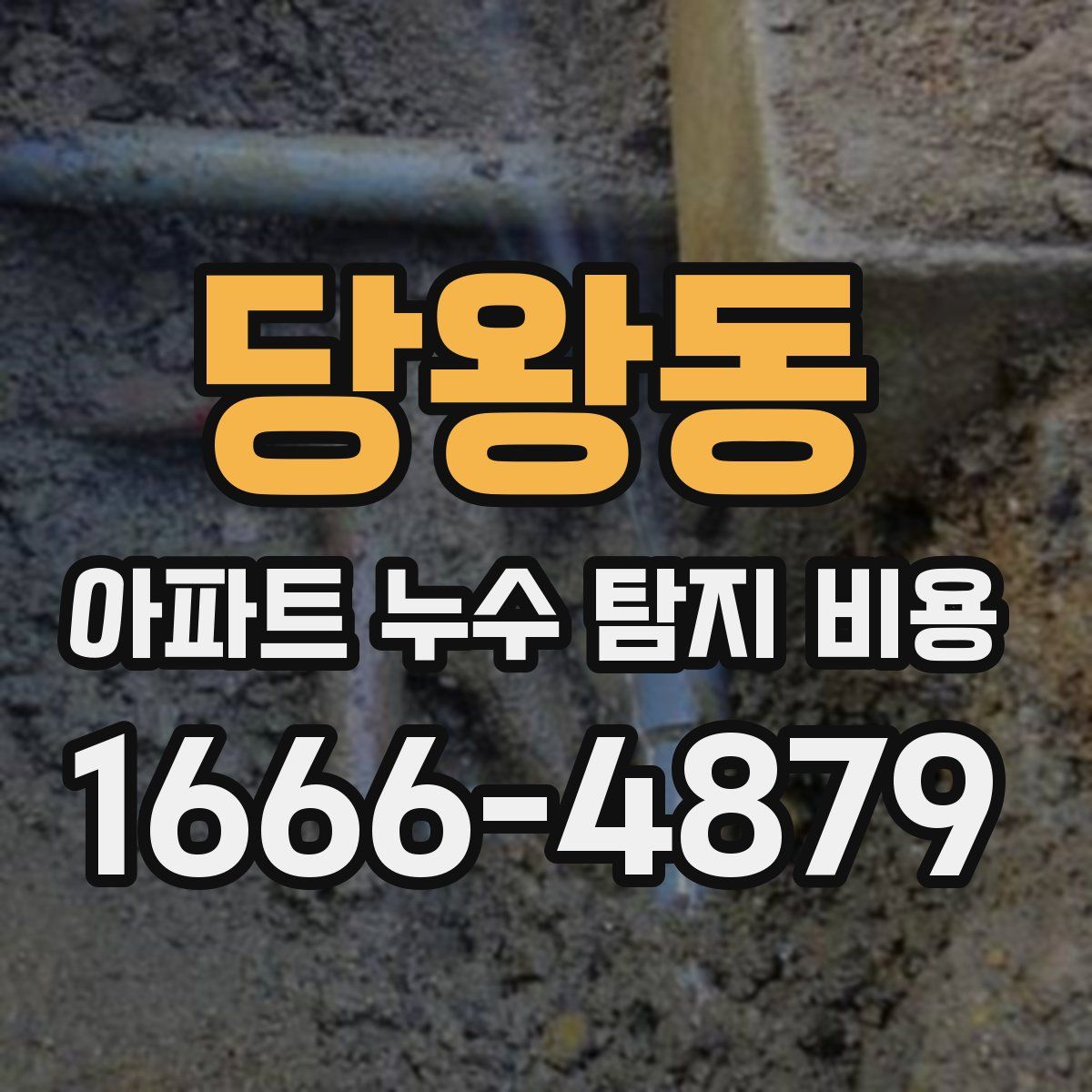 당왕동 아파트 누수 탐지 비용