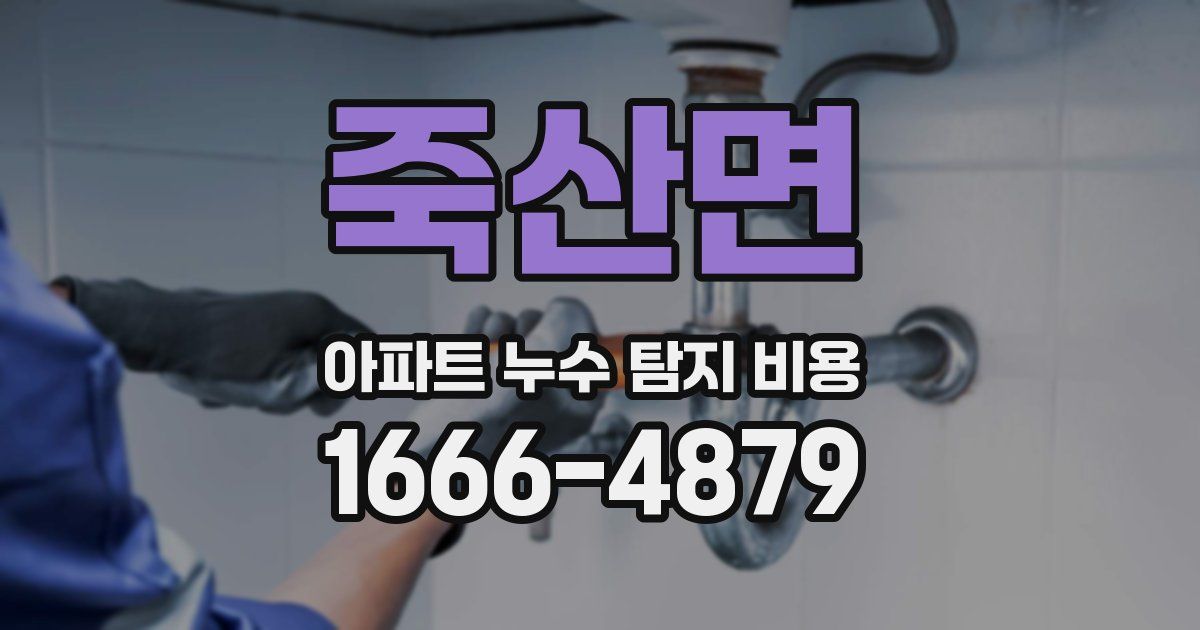 죽산면 아파트 누수 탐지 비용
