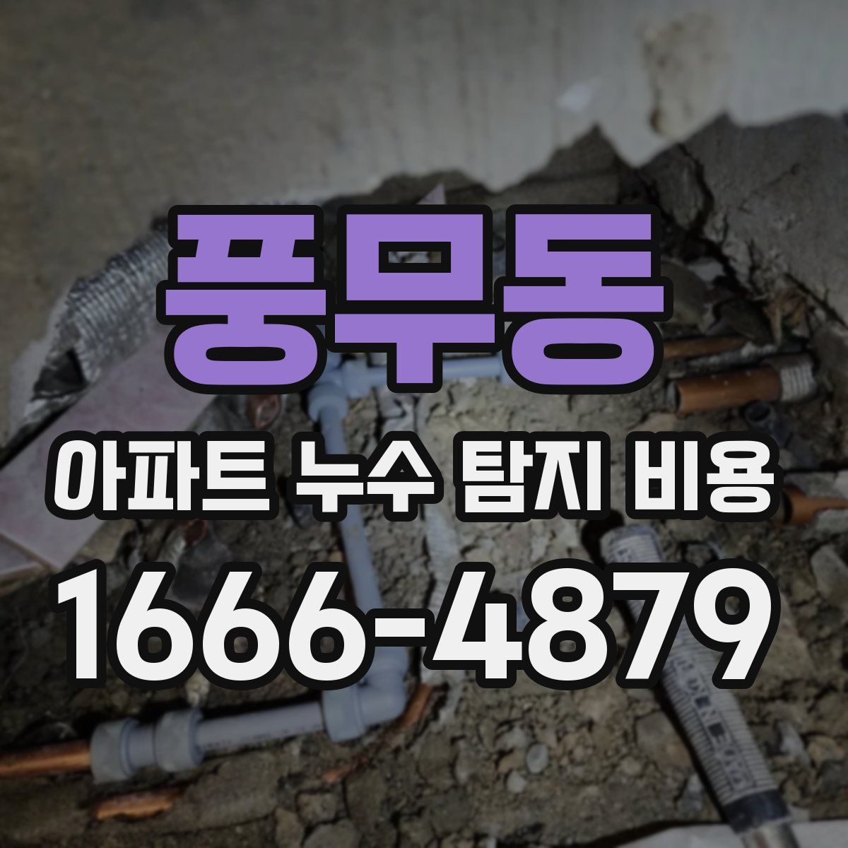 풍무동 아파트 누수 탐지 비용