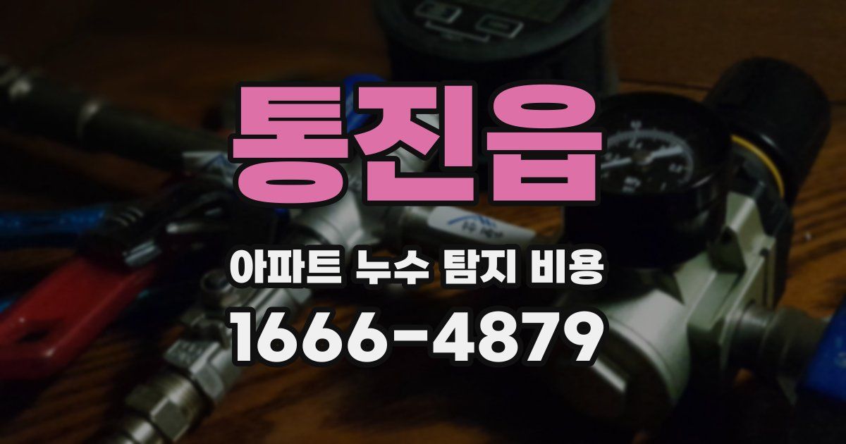 통진읍 아파트 누수 탐지 비용