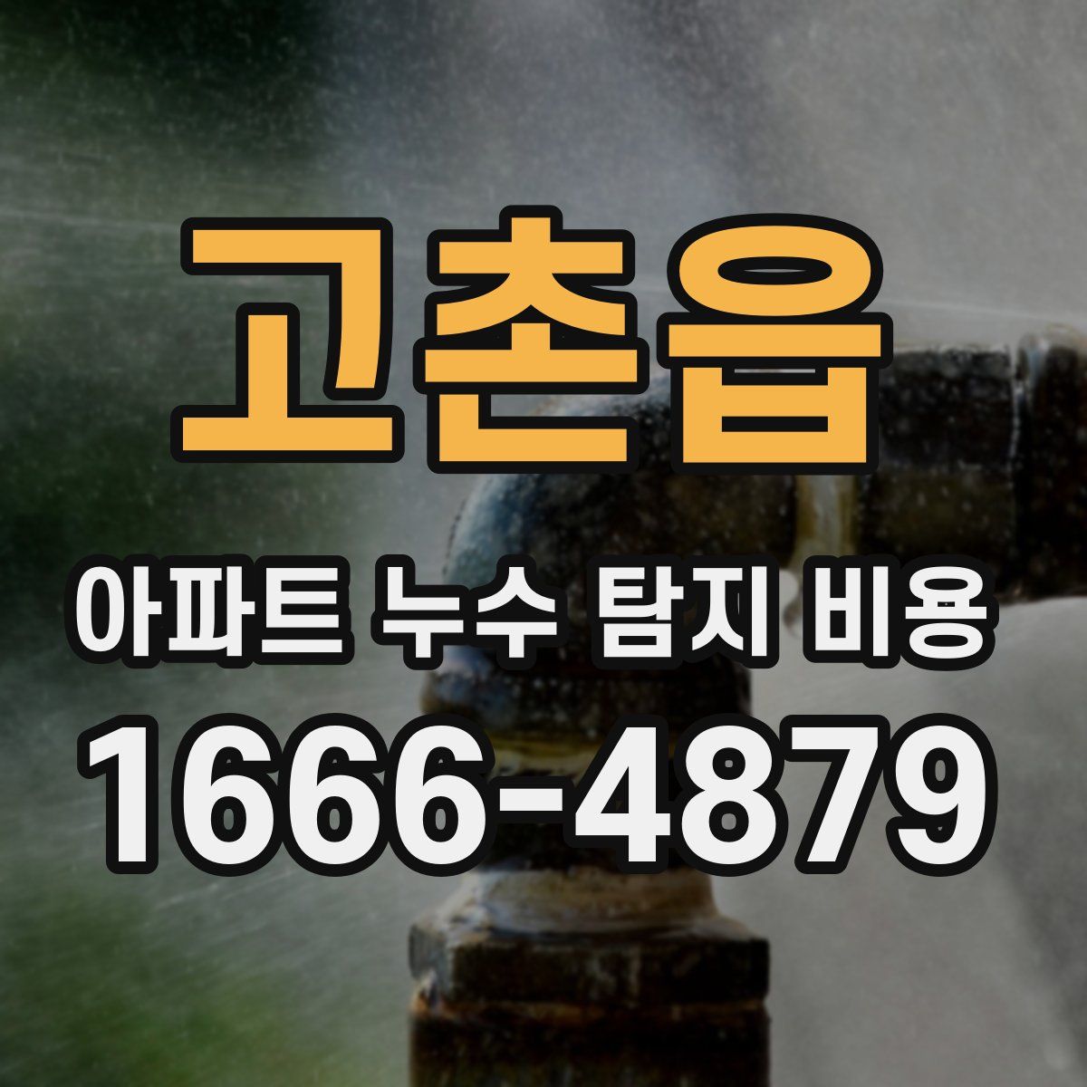 고촌읍 아파트 누수 탐지 비용