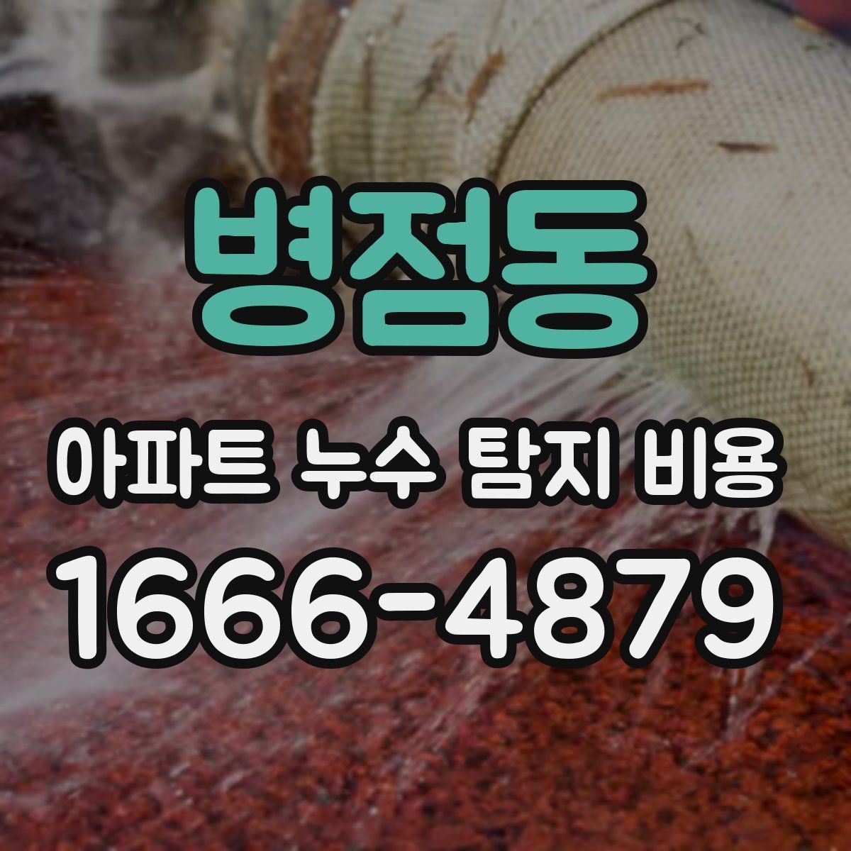병점동 아파트 누수 탐지 비용