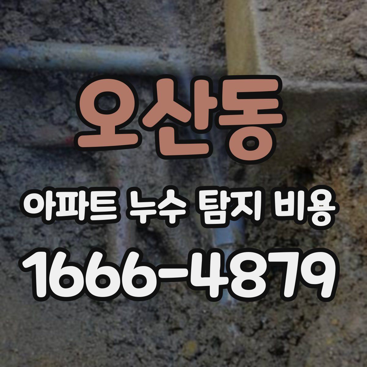 오산동 아파트 누수 탐지 비용