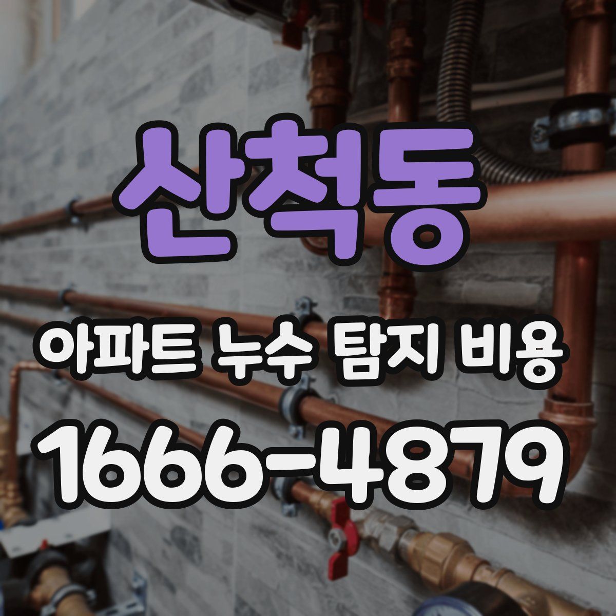산척동 아파트 누수 탐지 비용