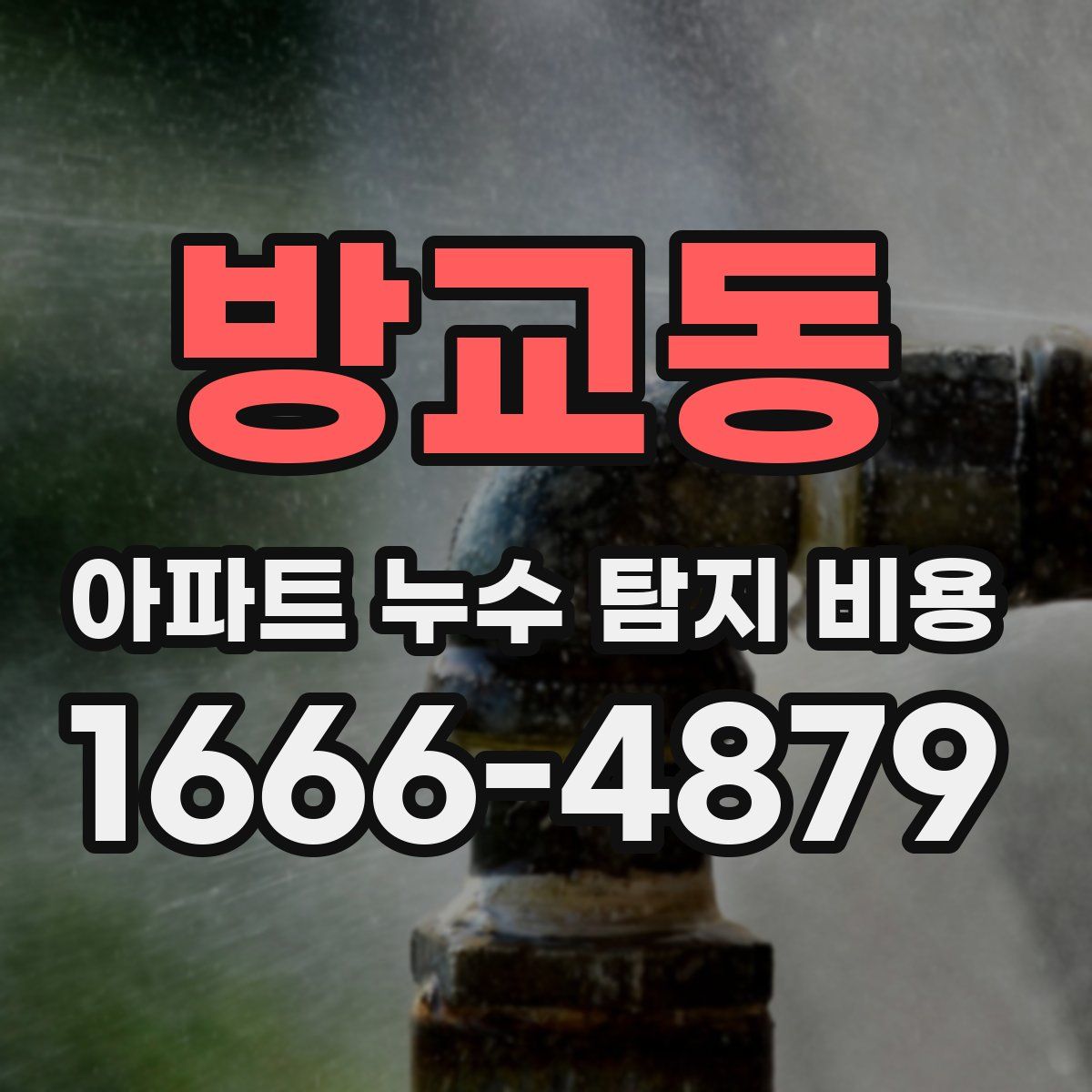 방교동 아파트 누수 탐지 비용