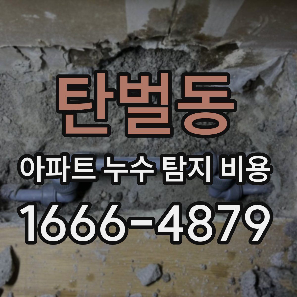 탄벌동 아파트 누수 탐지 비용