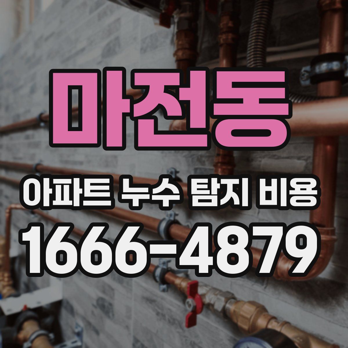 마전동 아파트 누수 탐지 비용