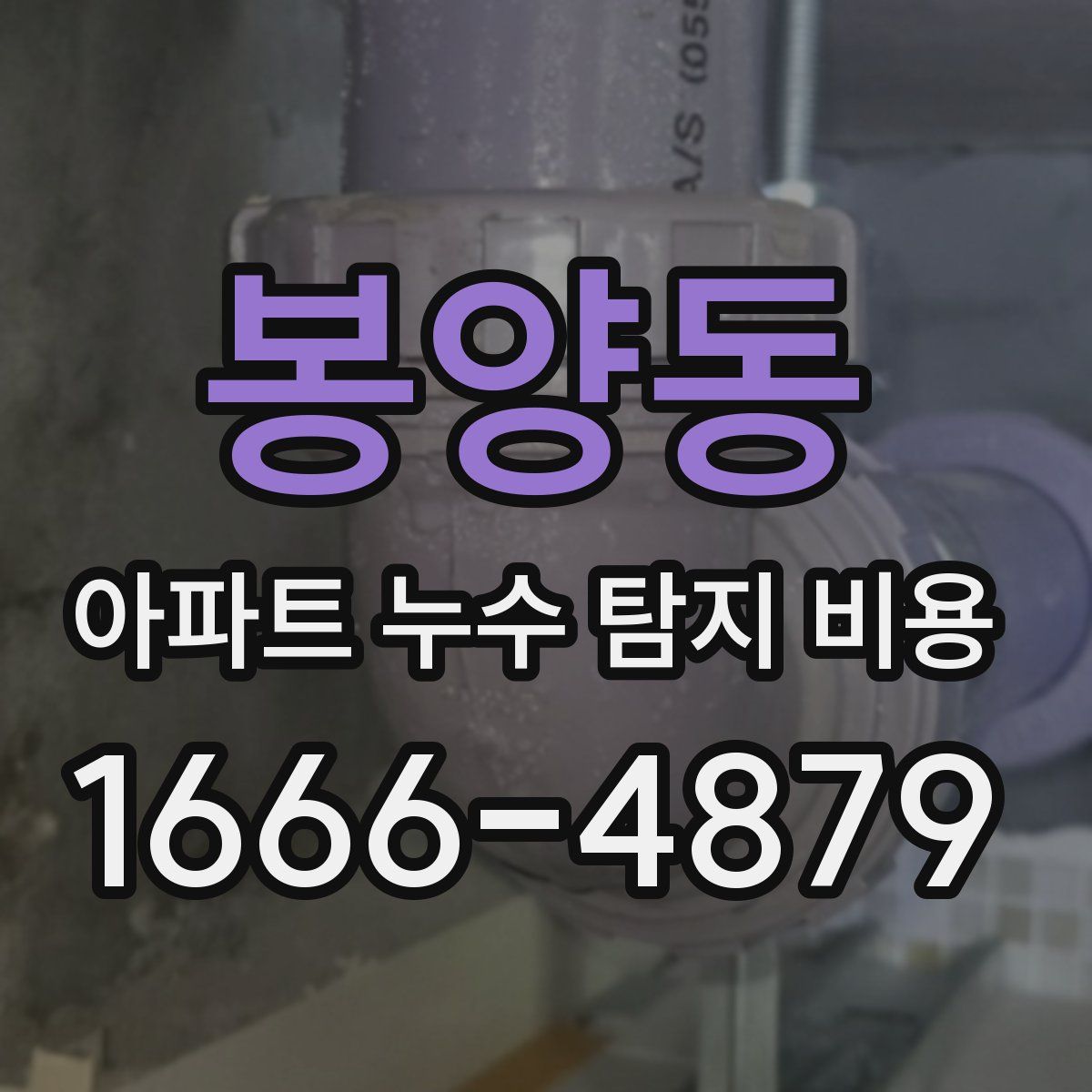 봉양동 아파트 누수 탐지 비용
