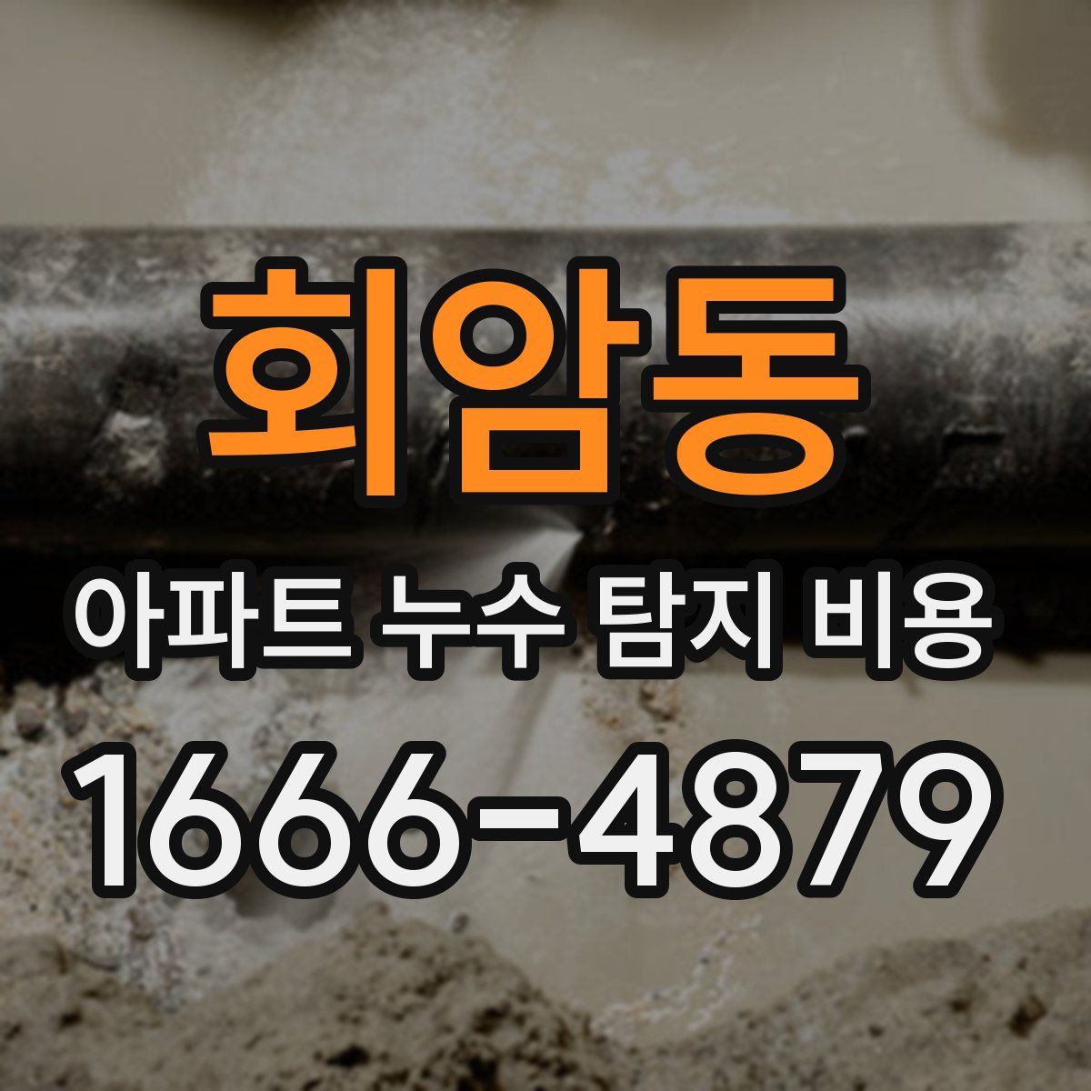회암동 아파트 누수 탐지 비용