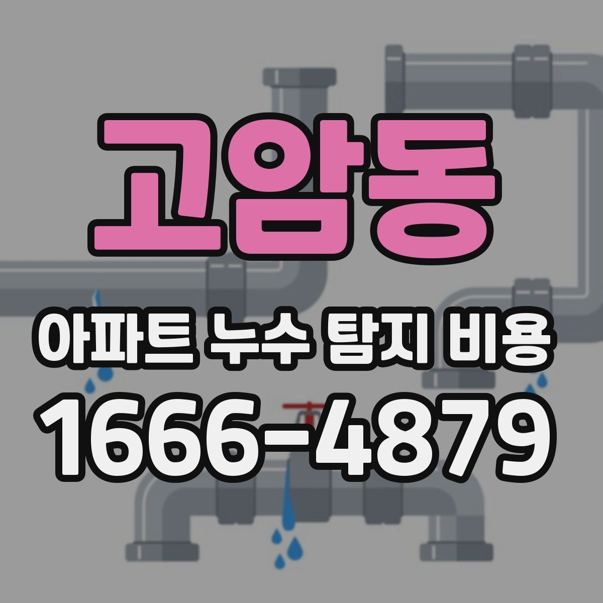 고암동 아파트 누수 탐지 비용