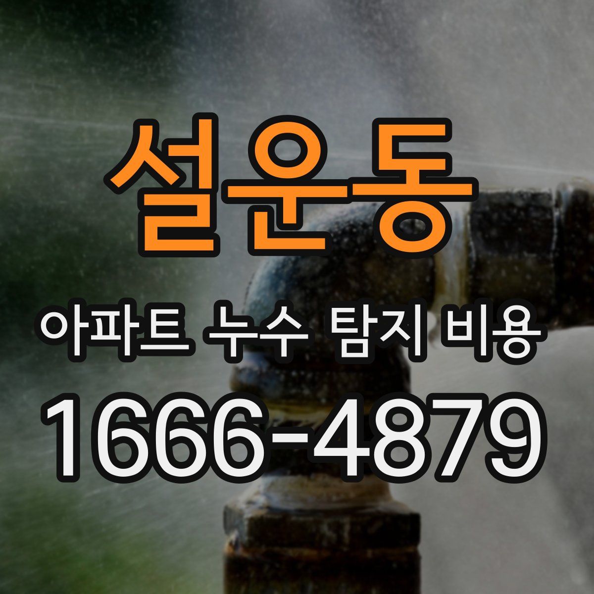 설운동 아파트 누수 탐지 비용