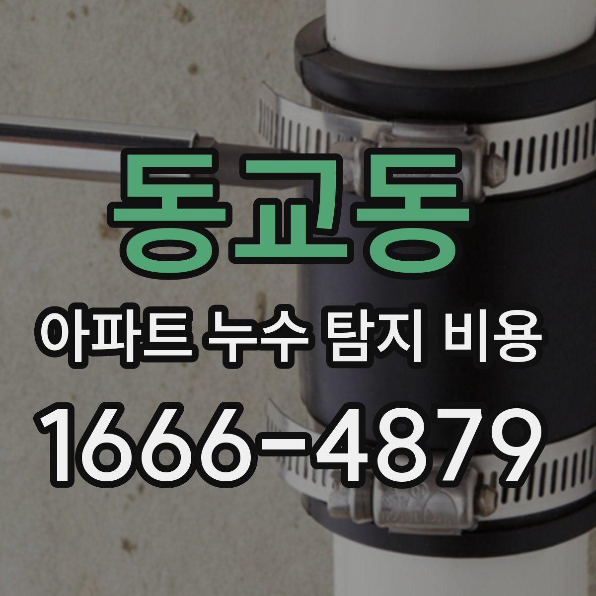 동교동 아파트 누수 탐지 비용