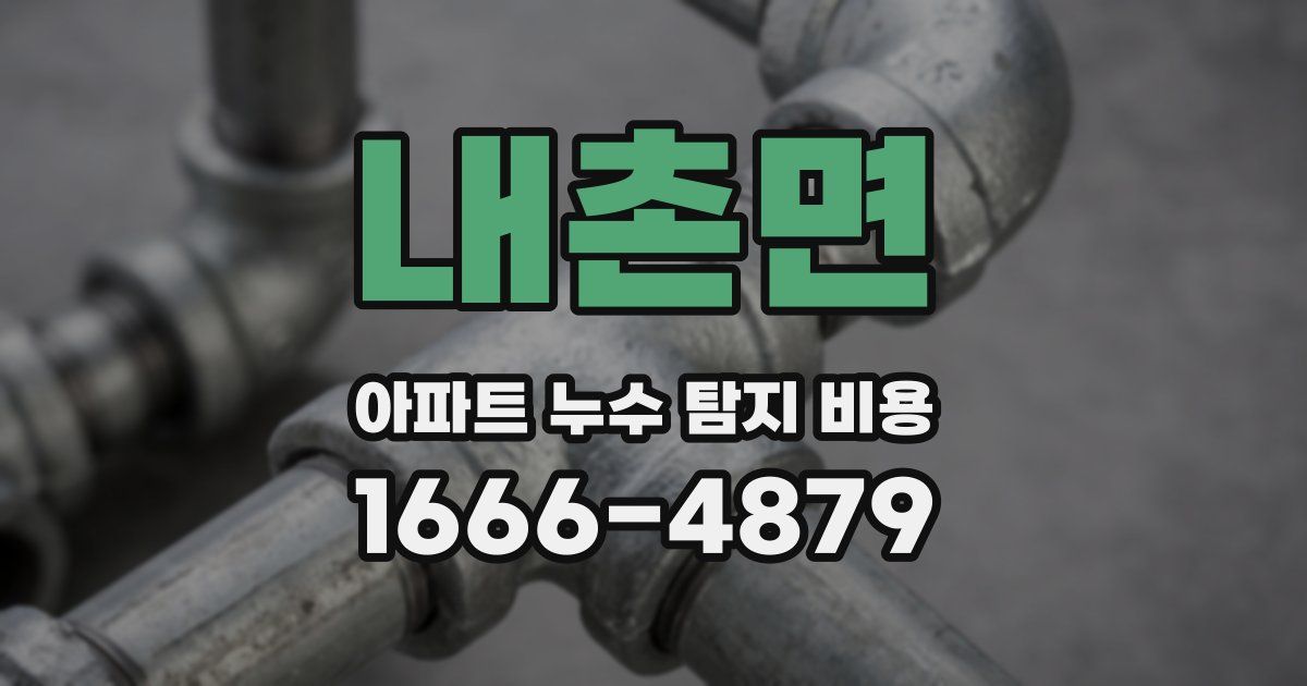내촌면 아파트 누수 탐지 비용