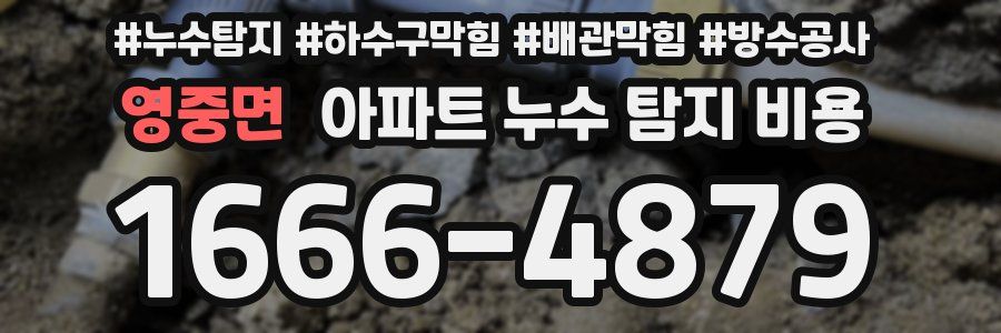 영중면 아파트 누수 탐지 비용