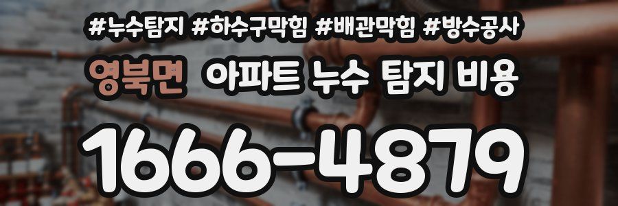 영북면 아파트 누수 탐지 비용
