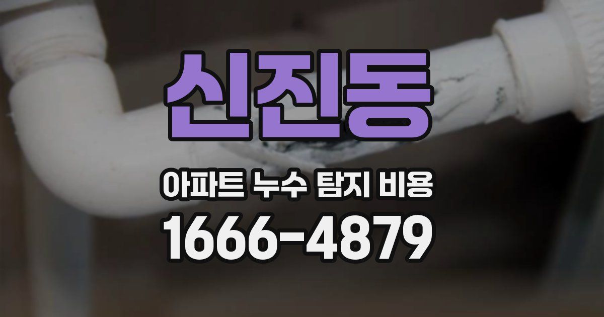 신진동 아파트 누수 탐지 비용