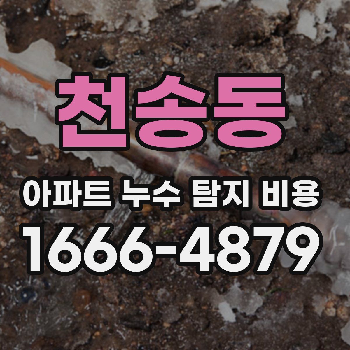 천송동 아파트 누수 탐지 비용
