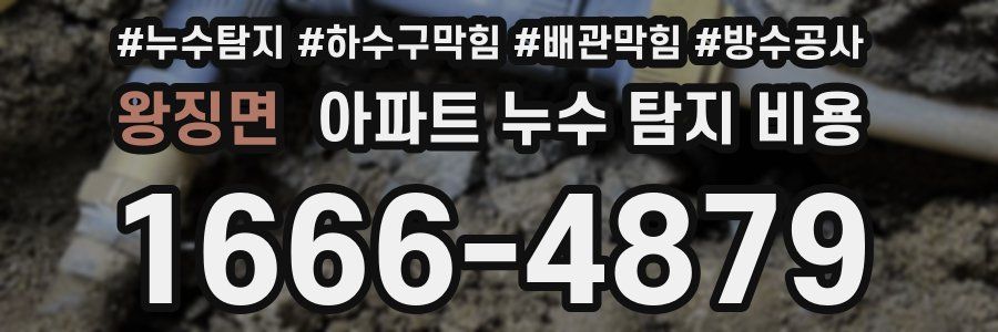 왕징면 아파트 누수 탐지 비용