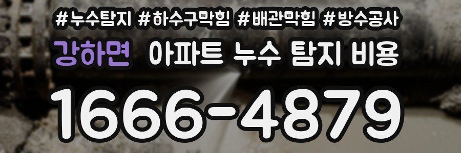 강하면 아파트 누수 탐지 비용