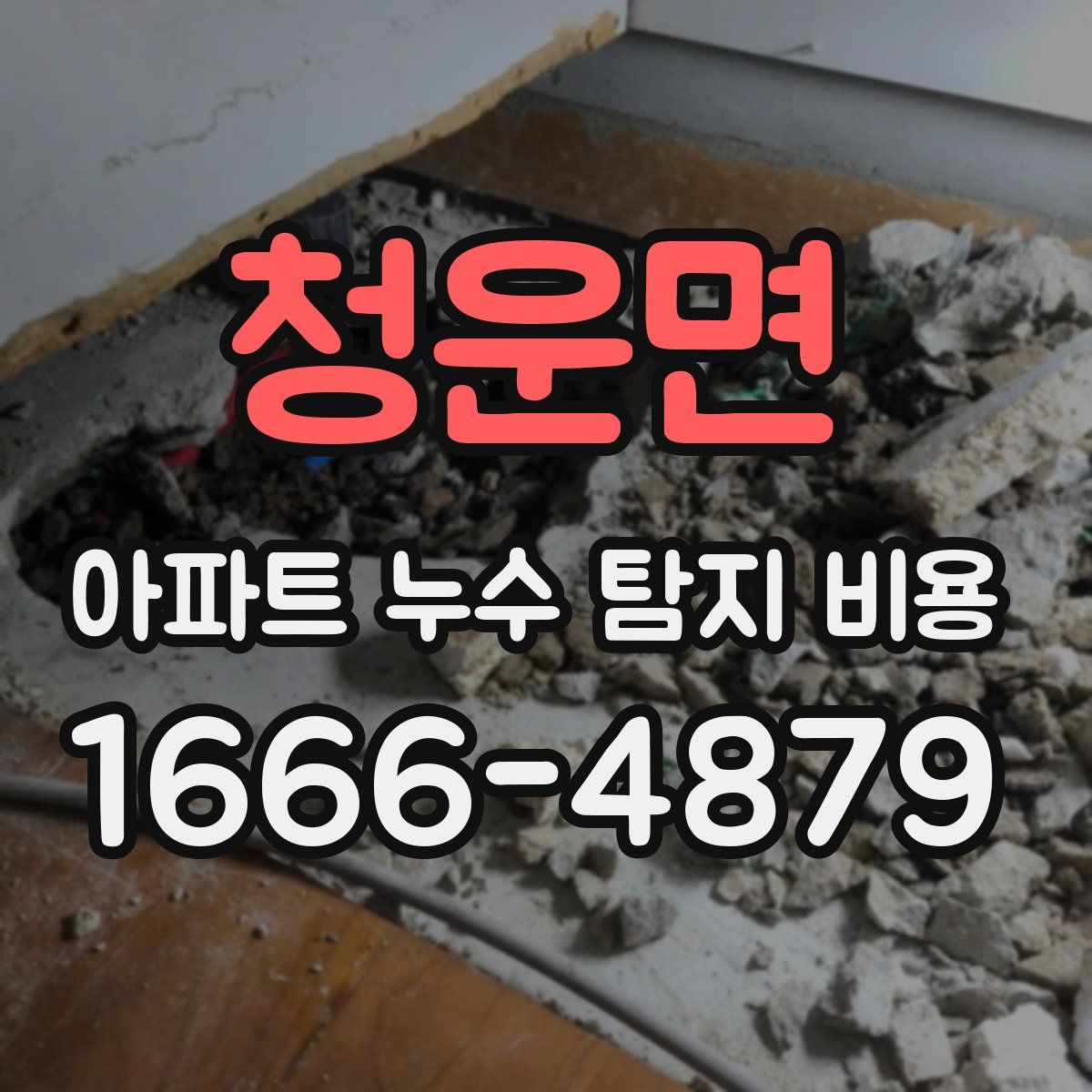 청운면 아파트 누수 탐지 비용