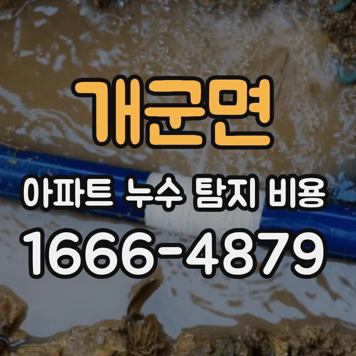 개군면 아파트 누수 탐지 비용