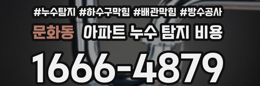 문화동 아파트 누수 탐지 비용