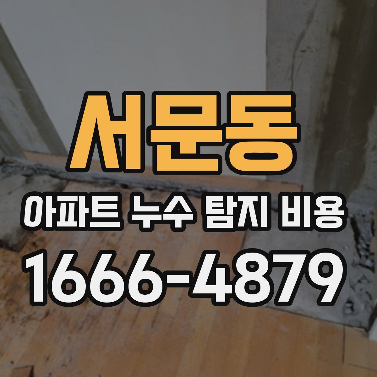 서문동 아파트 누수 탐지 비용