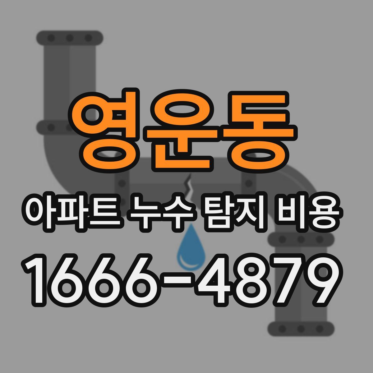 영운동 아파트 누수 탐지 비용