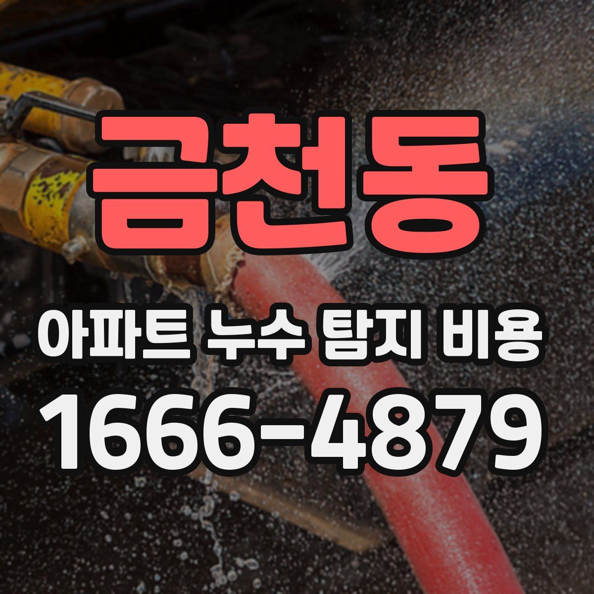 금천동 아파트 누수 탐지 비용