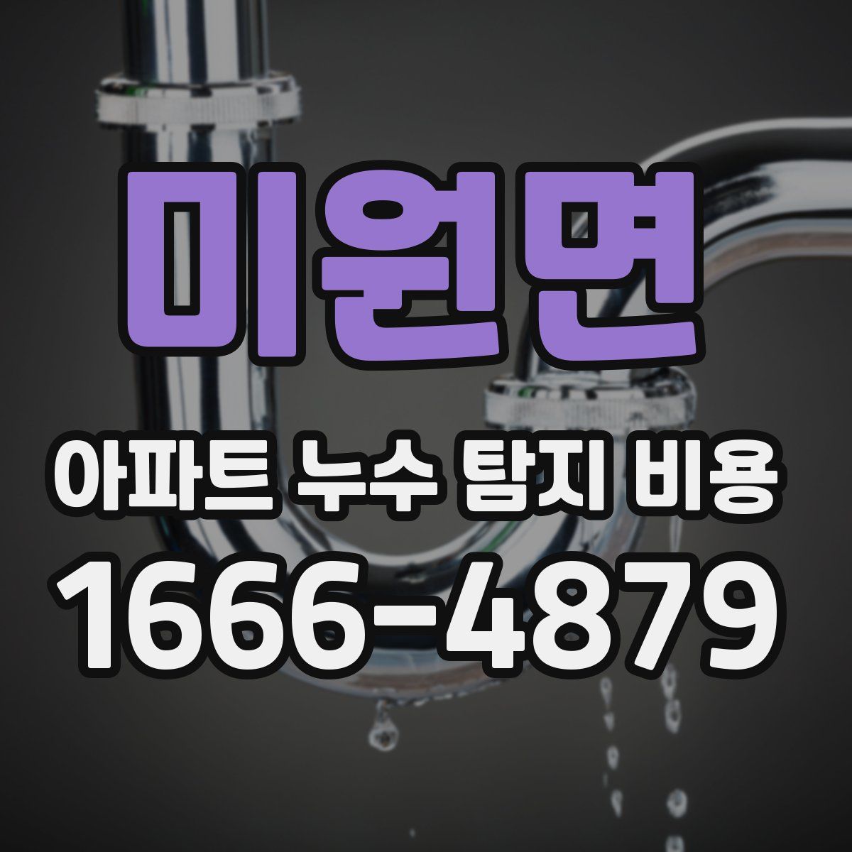 미원면 아파트 누수 탐지 비용
