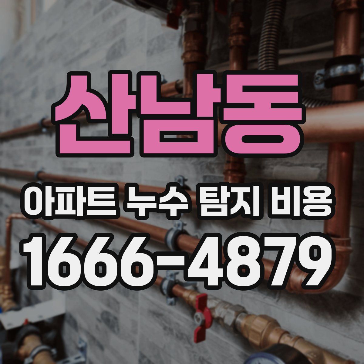 산남동 아파트 누수 탐지 비용
