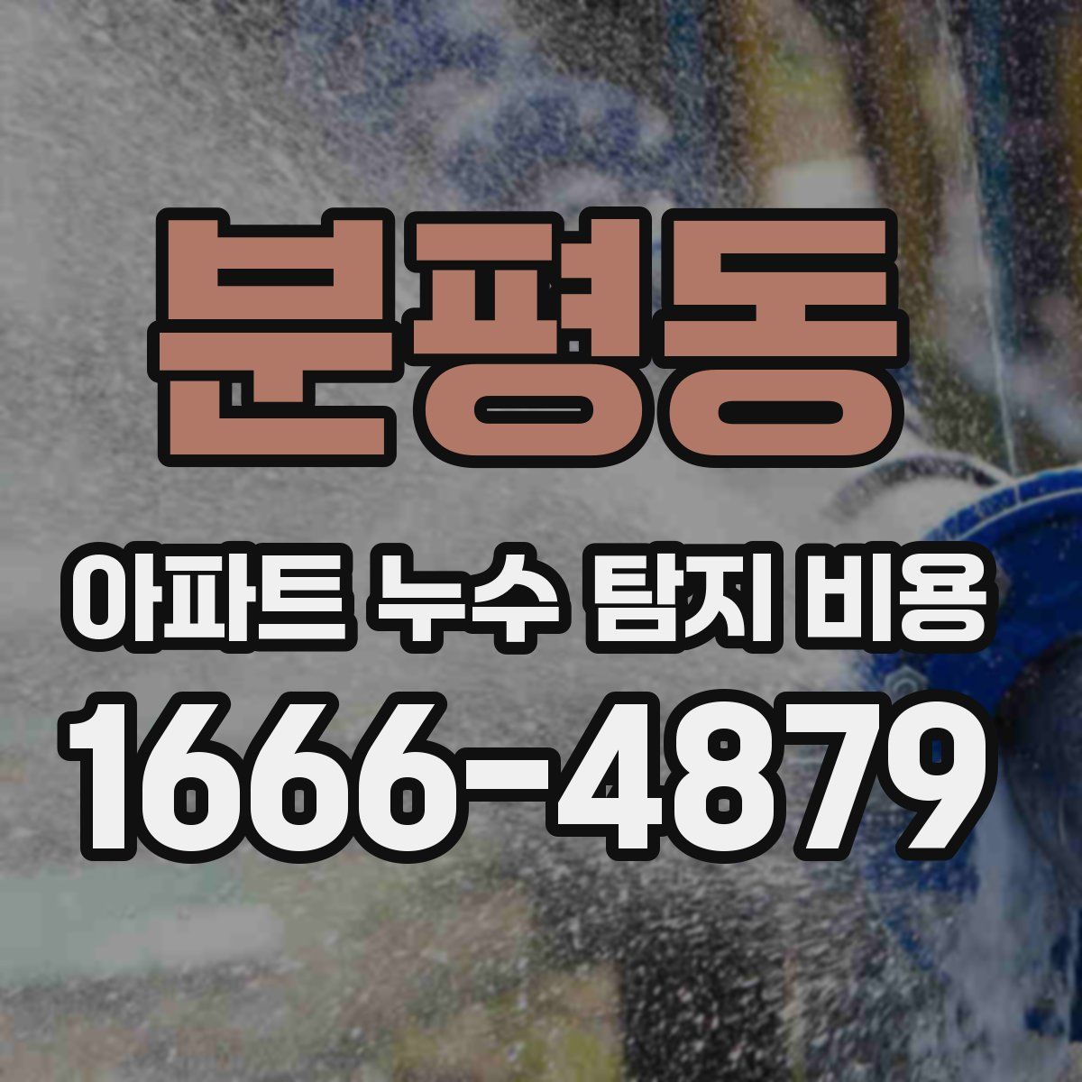 분평동 아파트 누수 탐지 비용