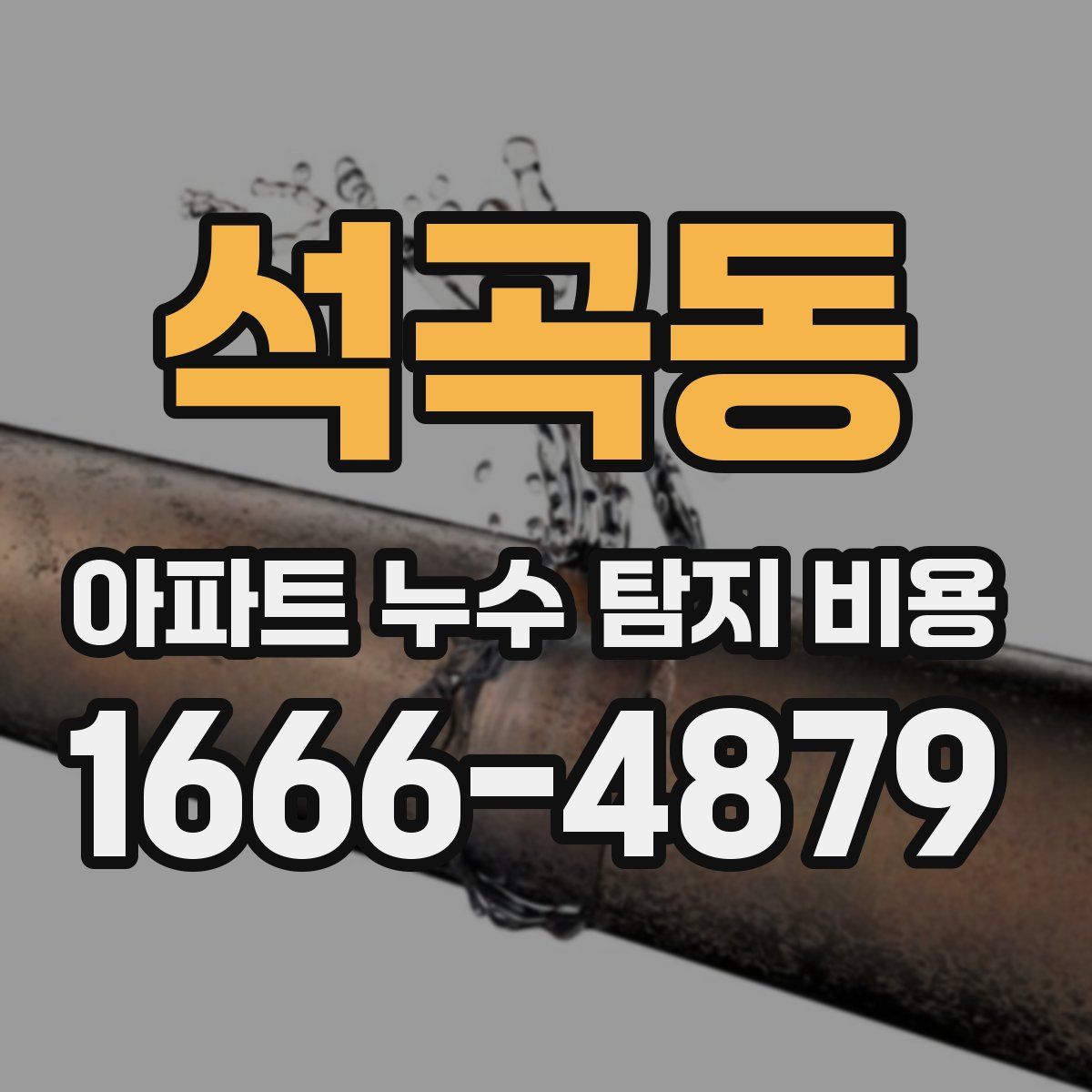 석곡동 아파트 누수 탐지 비용