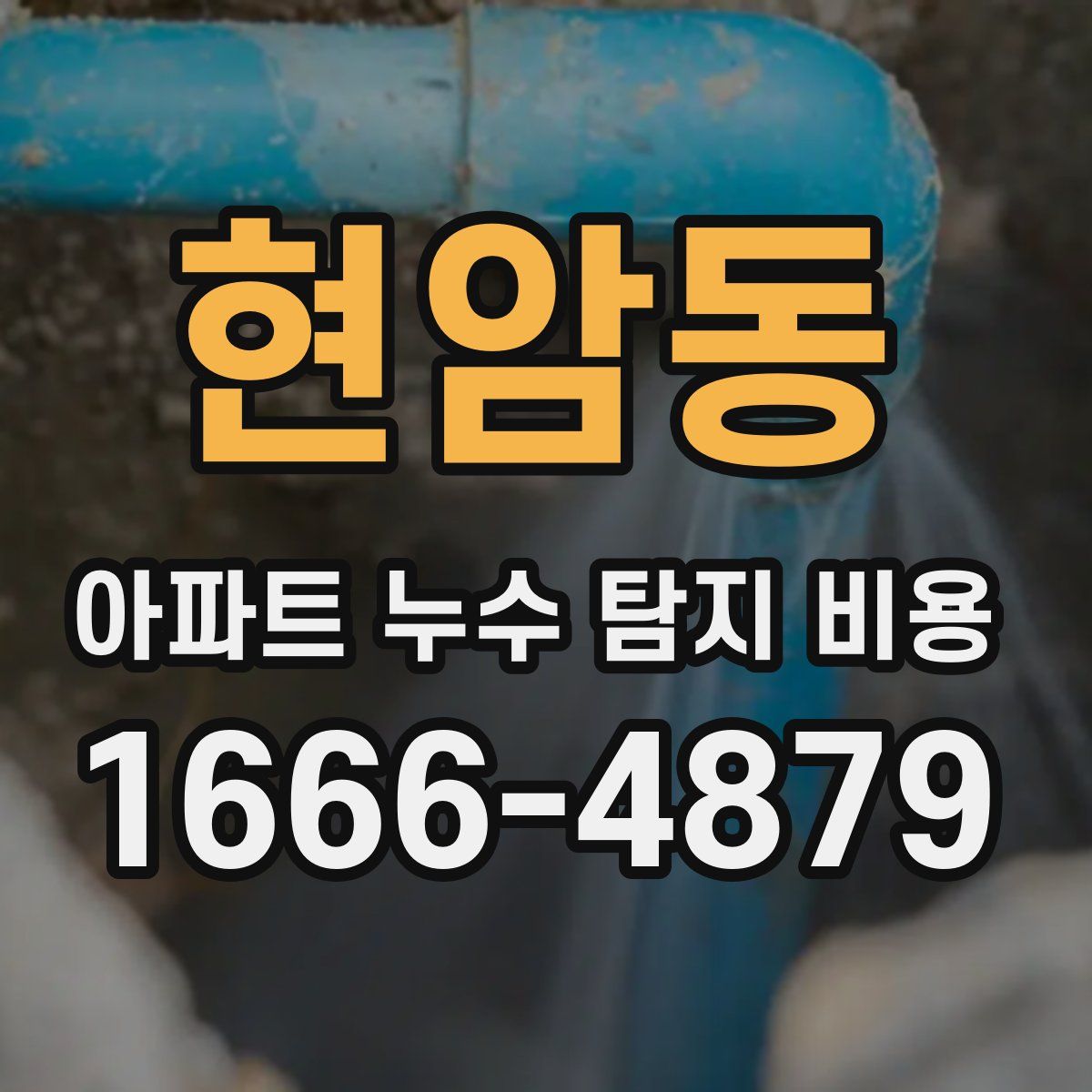 현암동 아파트 누수 탐지 비용