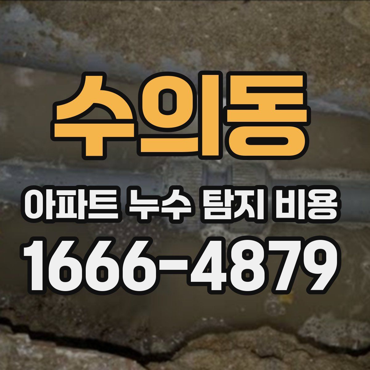 수의동 아파트 누수 탐지 비용
