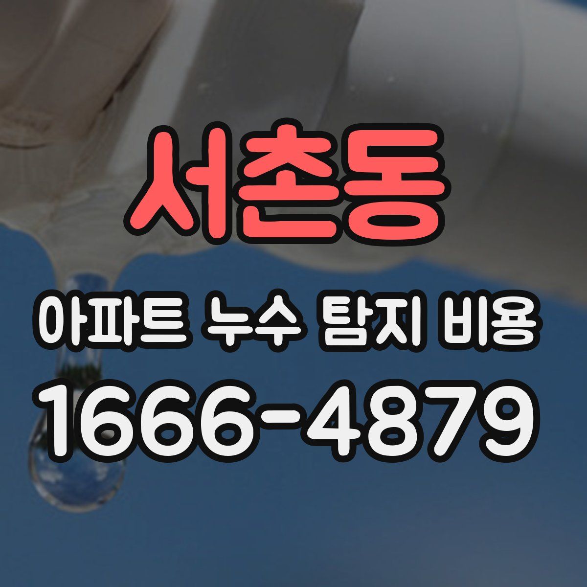 서촌동 아파트 누수 탐지 비용