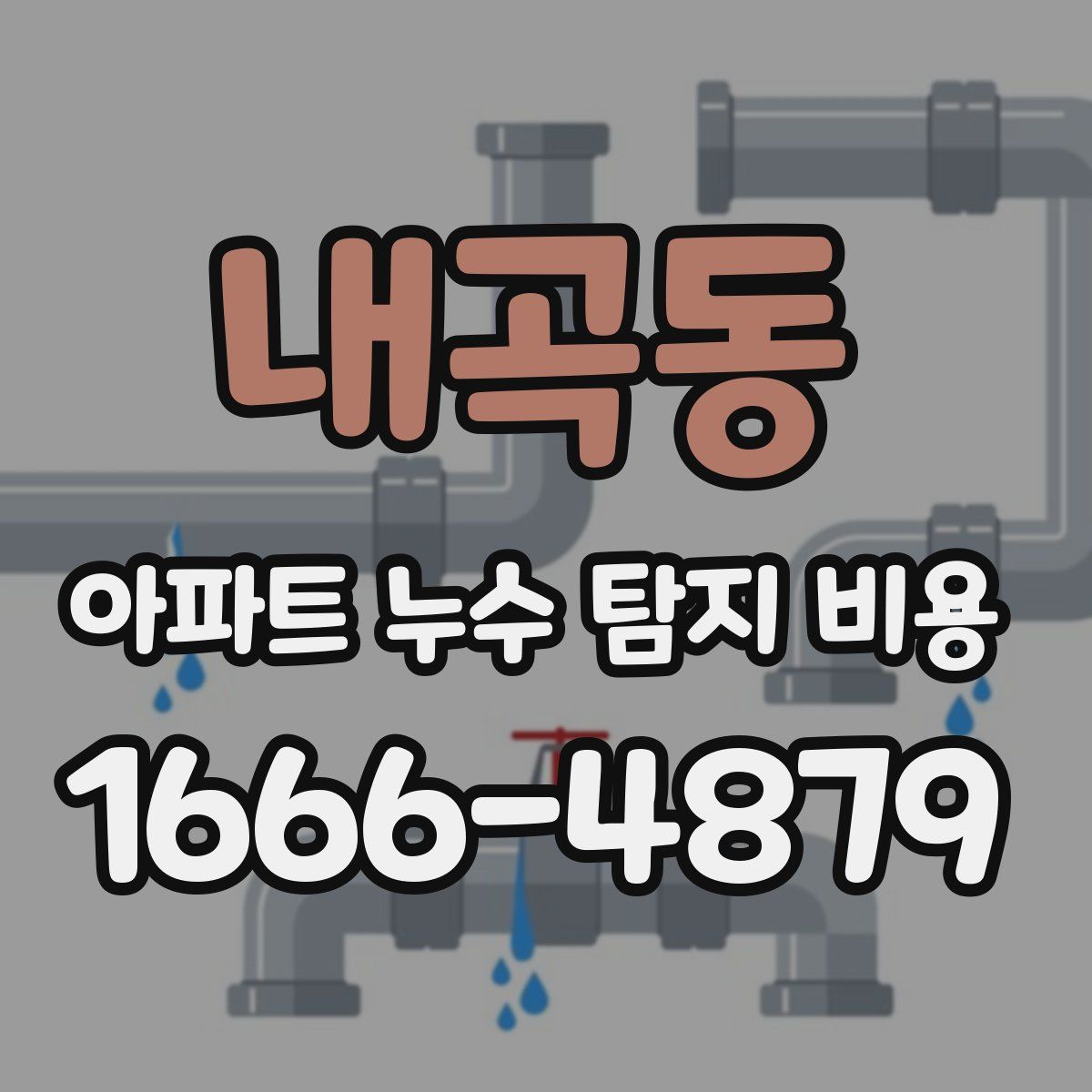 내곡동 아파트 누수 탐지 비용