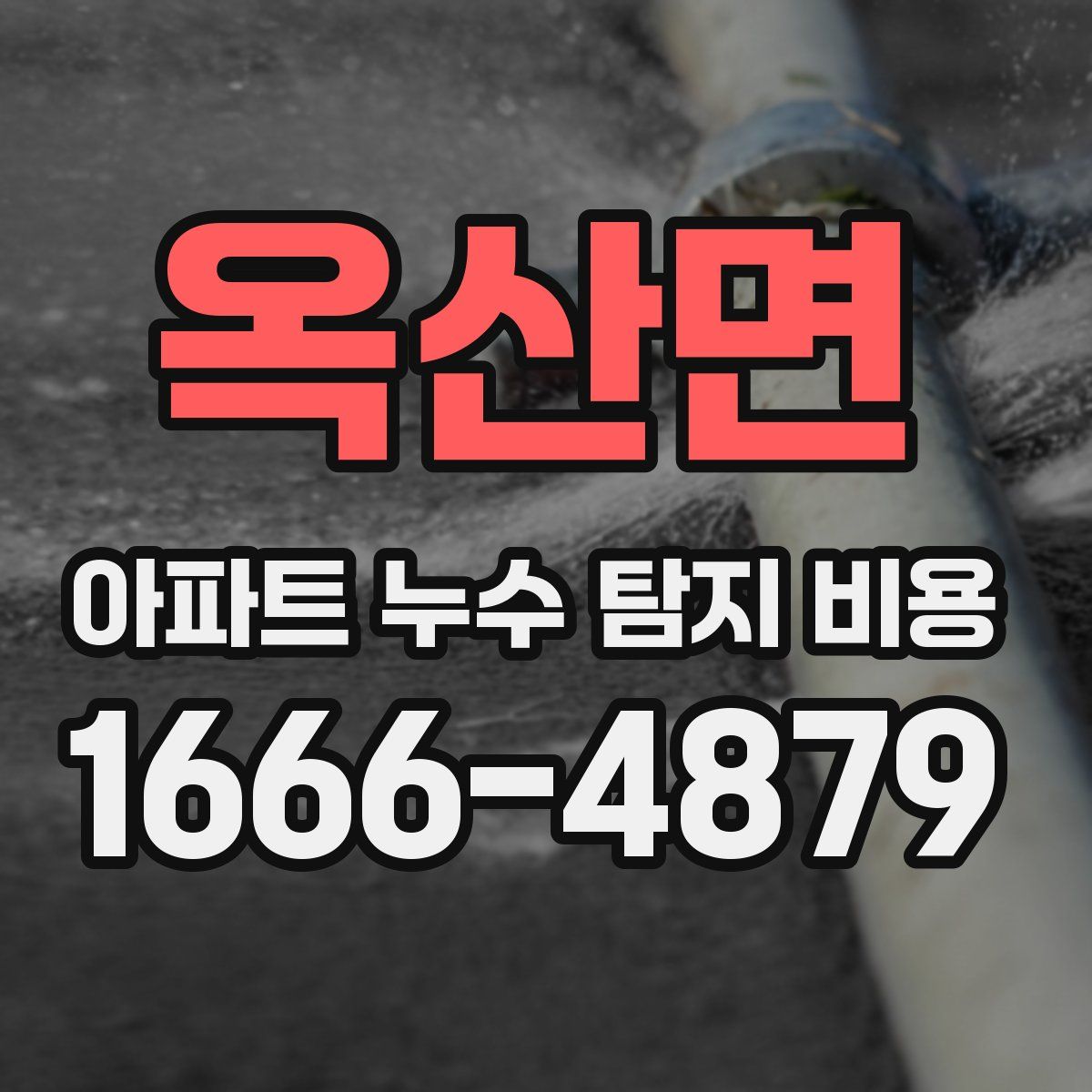 옥산면 아파트 누수 탐지 비용