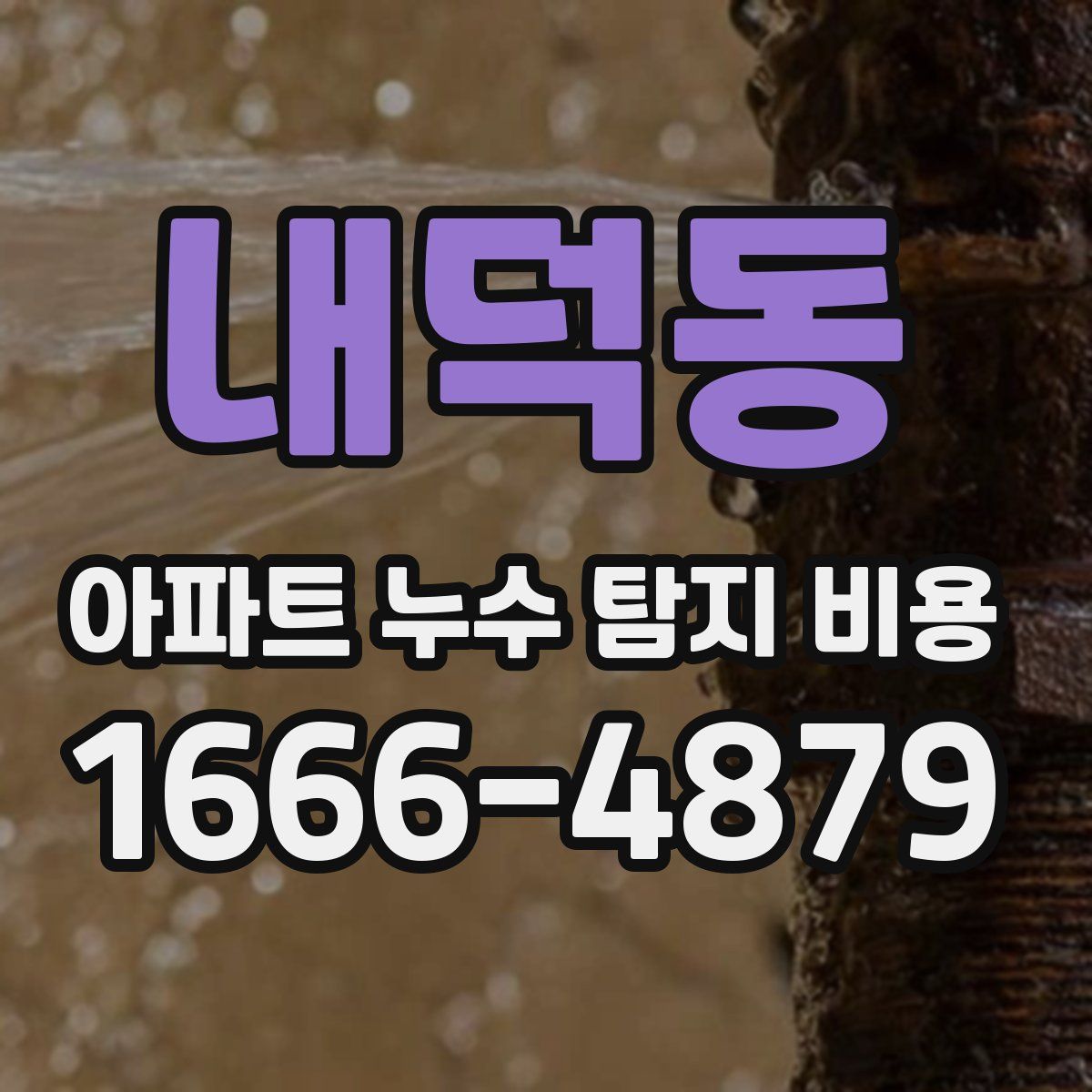 내덕동 아파트 누수 탐지 비용