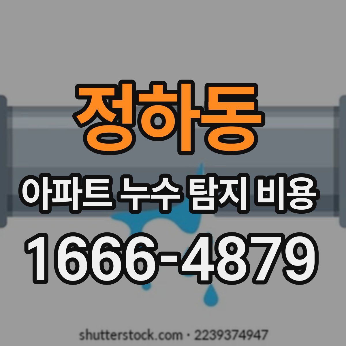 정하동 아파트 누수 탐지 비용