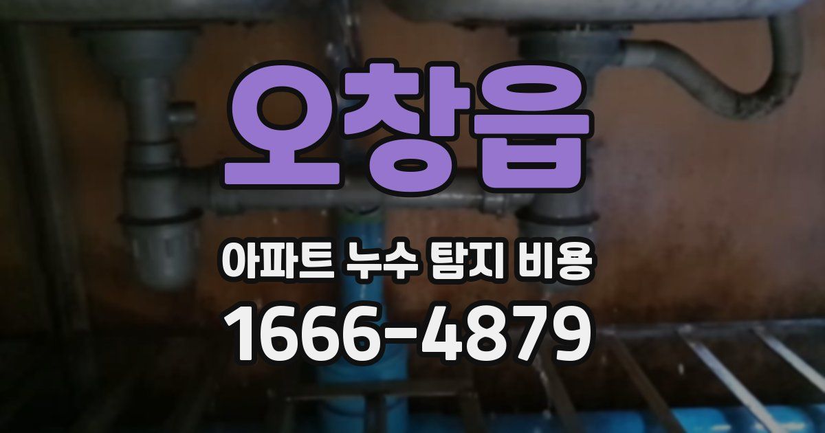 오창읍 아파트 누수 탐지 비용