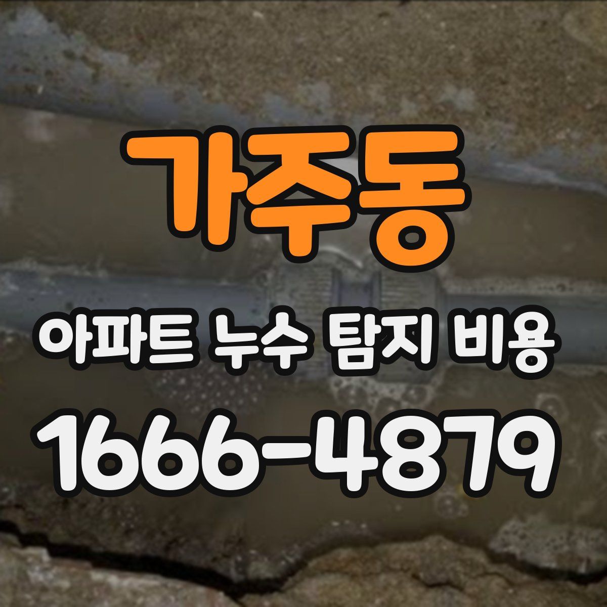 가주동 아파트 누수 탐지 비용