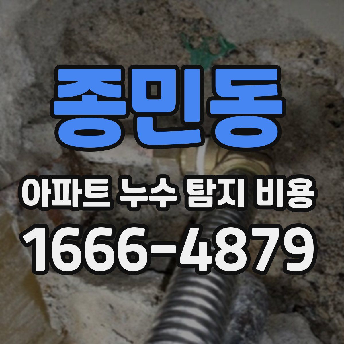 종민동 아파트 누수 탐지 비용
