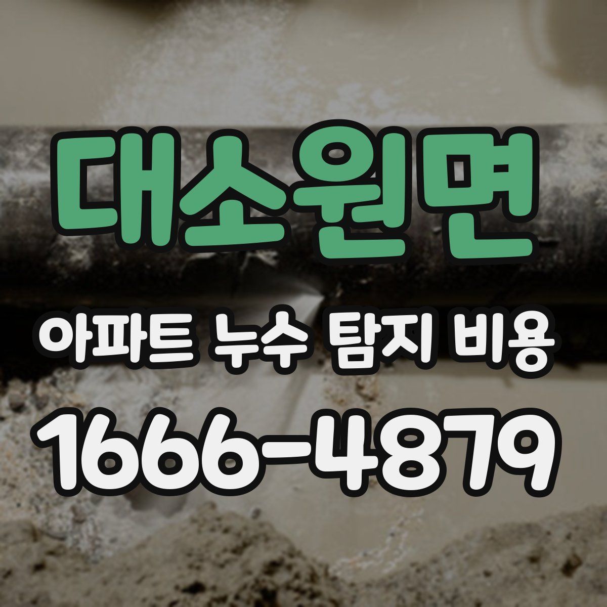 대소원면 아파트 누수 탐지 비용
