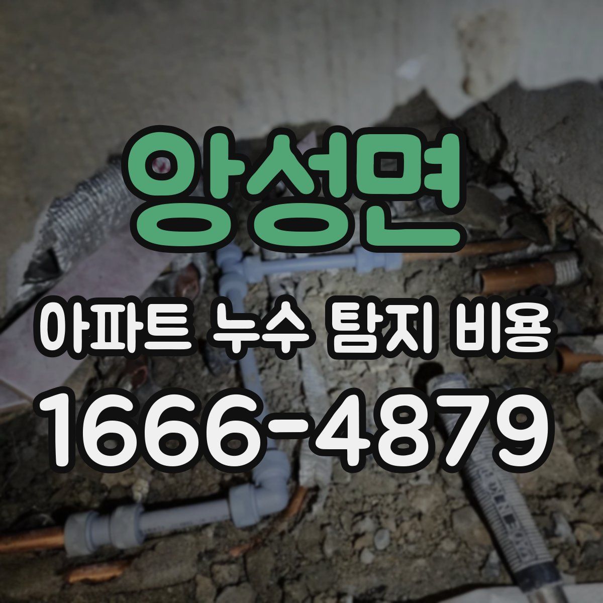 앙성면 아파트 누수 탐지 비용