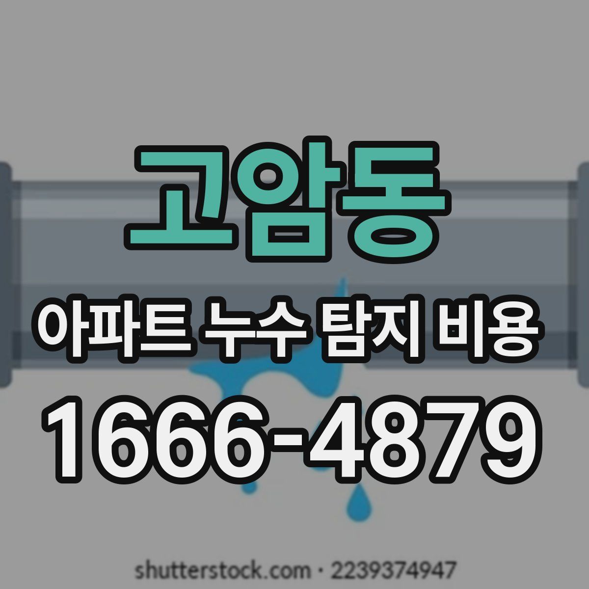 고암동 아파트 누수 탐지 비용